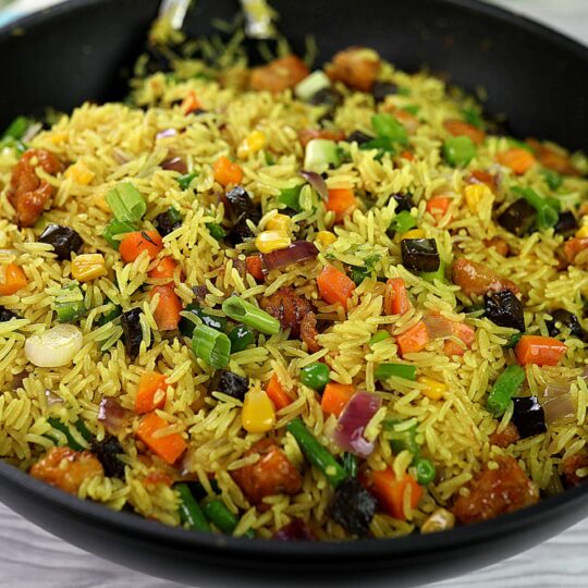 Fried Rice + Goatmeat